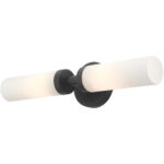 10104-04 2 Light Black ADA Vanity Sconce-Lighting LumensWall Sconces