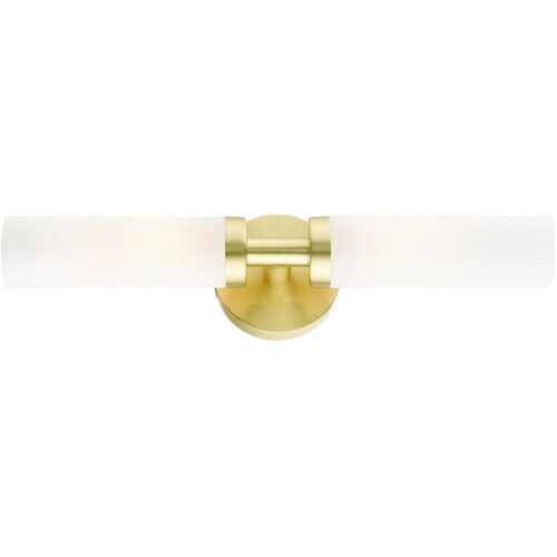 10104-12 2 Light Satin Brass ADA Vanity Sconce-Lighting LumensWall Sconces