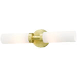 10104-12 2 Light Satin Brass ADA Vanity Sconce-Lighting LumensWall Sconces