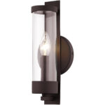 4.75 inch 1 Light Bronze Wall Sconce with Clear Glass Shade-Lighting LumensWall Sconces