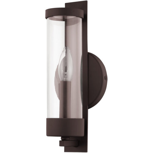 4.75 inch 1 Light Bronze Wall Sconce with Clear Glass Shade-Lighting LumensWall Sconces