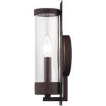 4.75 inch 1 Light Bronze Wall Sconce with Clear Glass Shade-Lighting LumensWall Sconces