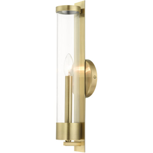 10142-01 1 Light Antique Brass ADA Single Sconce-Lighting LumensWall Sconces