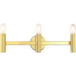 10343-02 3 Light Polished Brass ADA Vanity Sconce-Lighting LumensWall Sconces