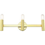 10343-02 3 Light Polished Brass ADA Vanity Sconce-Lighting LumensWall Sconces