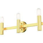 10343-02 3 Light Polished Brass ADA Vanity Sconce-Lighting LumensWall Sconces