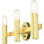 10343-02 3 Light Polished Brass ADA Vanity Sconce-Lighting LumensWall Sconces