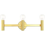 10343-02 3 Light Polished Brass ADA Vanity Sconce-Lighting LumensWall Sconces