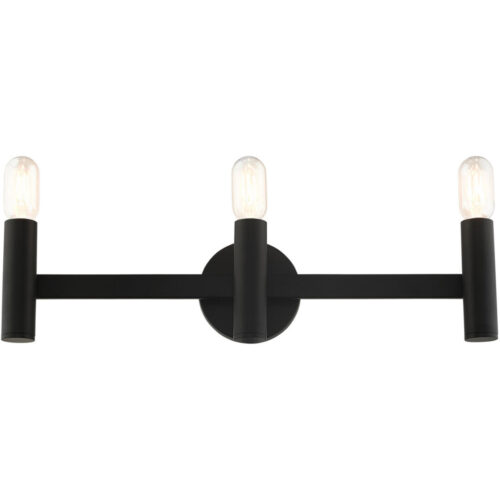 10343-04 3 Light Black ADA Vanity Sconce-Lighting LumensWall Sconces