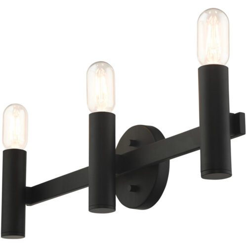 10343-04 3 Light Black ADA Vanity Sconce-Lighting LumensWall Sconces