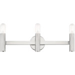 23.5 inch 3 Light Polished Chrome ADA Bathroom Vanity light fixture with Steel base material-Lighting LumensBath/Vanity