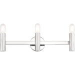 23.5 inch 3 Light Polished Chrome ADA Bathroom Vanity light fixture with Steel base material-Lighting LumensBath/Vanity