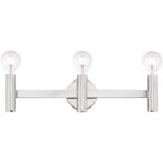 23.5 inch 3 Light Polished Chrome ADA Bathroom Vanity light fixture with Steel base material-Lighting LumensBath/Vanity