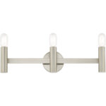 23.5 inch 3 Light Brushed Nickel ADA Bathroom Vanity light fixture with Steel base material-Lighting LumensBath/Vanity