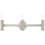 23.5 inch 3 Light Brushed Nickel ADA Bathroom Vanity light fixture with Steel base material-Lighting LumensBath/Vanity