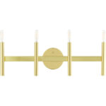 10344-12 4 Light Satin Brass ADA Vanity Sconce-Lighting LumensWall Sconces