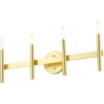 10344-12 4 Light Satin Brass ADA Vanity Sconce-Lighting LumensWall Sconces