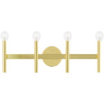 10344-12 4 Light Satin Brass ADA Vanity Sconce-Lighting LumensWall Sconces