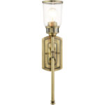 10511-01 1 Light Antique Brass Single Sconce-Lighting LumensWall Sconces