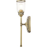 10511-01 1 Light Antique Brass Single Sconce-Lighting LumensWall Sconces