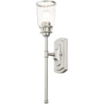 10511-91 1 Light Brushed Nickel Single Sconce-Lighting LumensWall Sconces