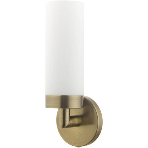 15071-01 1 Light Antique Brass ADA Single Sconce-Lighting LumensWall Sconces