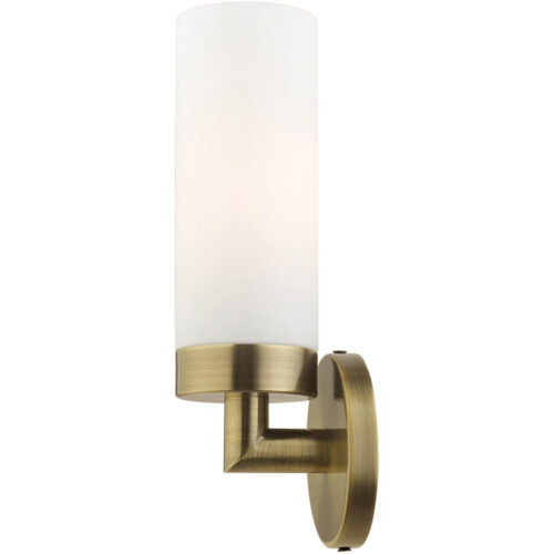 15071-01 1 Light Antique Brass ADA Single Sconce-Lighting LumensWall Sconces