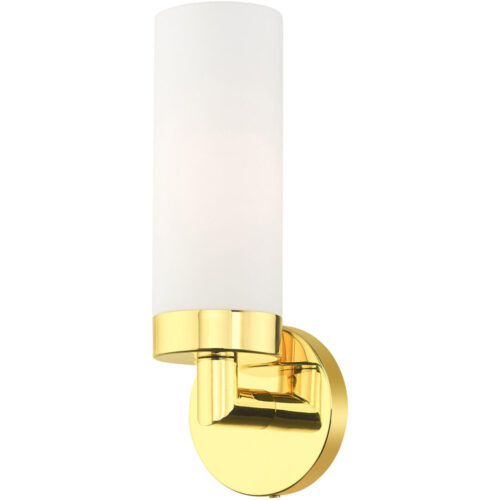 15071-02 1 Light Polished Brass ADA Single Sconce-Lighting LumensWall Sconces