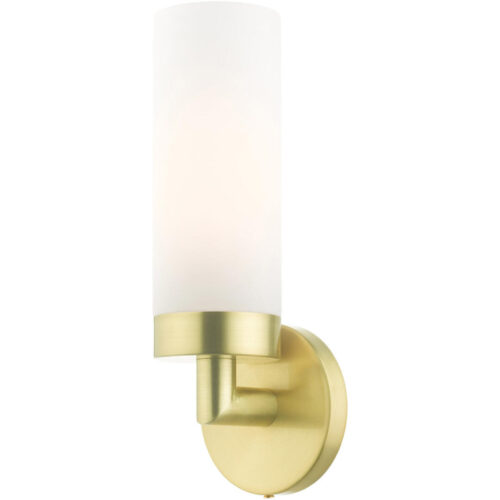 15071-12 1 Light Satin Brass ADA Single Sconce-Lighting LumensWall Sconces