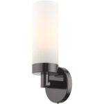 15071-46 1 Light Black Chrome ADA Single Sconce-Lighting LumensWall Sconces