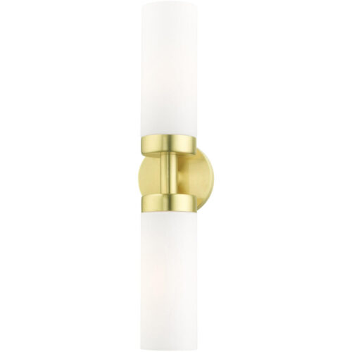 15072-12 2 Light Satin Brass ADA Vanity Sconce-Lighting LumensWall Sconces