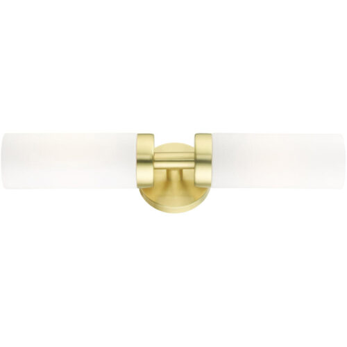 15072-12 2 Light Satin Brass ADA Vanity Sconce-Lighting LumensWall Sconces