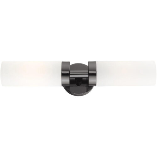 15072-46 2 Light Black Chrome ADA Vanity Sconce-Lighting LumensWall Sconces