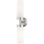 15072-91 2 Light Brushed Nickel ADA Vanity Sconce-Lighting LumensWall Sconces