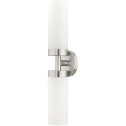 15072-91 2 Light Brushed Nickel ADA Vanity Sconce-Lighting LumensWall Sconces