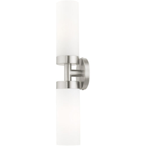 15072-91 2 Light Brushed Nickel ADA Vanity Sconce-Lighting LumensWall Sconces