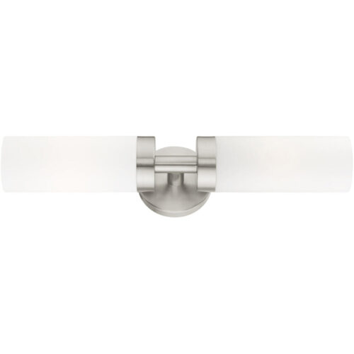 15072-91 2 Light Brushed Nickel ADA Vanity Sconce-Lighting LumensWall Sconces