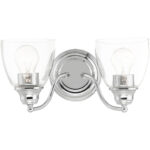 15132-05 2 Light Polished Chrome Vanity Sconce-Lighting LumensWall Sconces