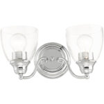 15132-05 2 Light Polished Chrome Vanity Sconce-Lighting LumensWall Sconces