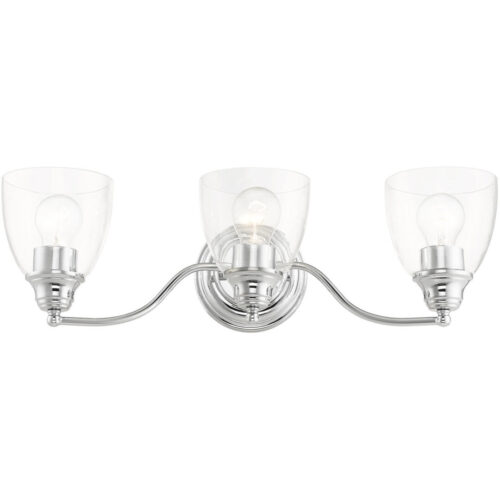 15133-05 3 Light Polished Chrome Vanity Sconce-Lighting LumensWall Sconces