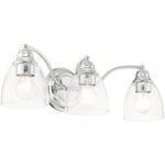 15133-05 3 Light Polished Chrome Vanity Sconce-Lighting LumensWall Sconces