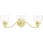 15133-12 3 Light Satin Brass Vanity Sconce-Lighting LumensWall Sconces