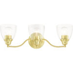 15133-12 3 Light Satin Brass Vanity Sconce-Lighting LumensWall Sconces