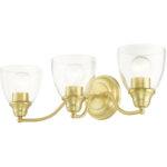 15133-12 3 Light Satin Brass Vanity Sconce-Lighting LumensWall Sconces