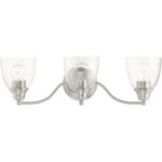 15133-91 3 Light Brushed Nickel Vanity Sconce-Lighting LumensWall Sconces