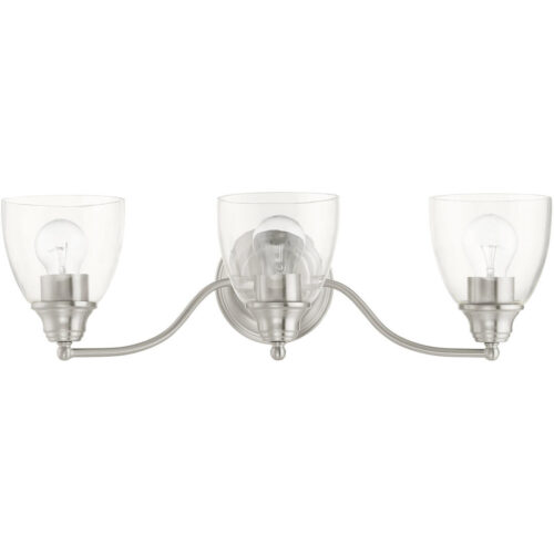 15133-91 3 Light Brushed Nickel Vanity Sconce-Lighting LumensWall Sconces