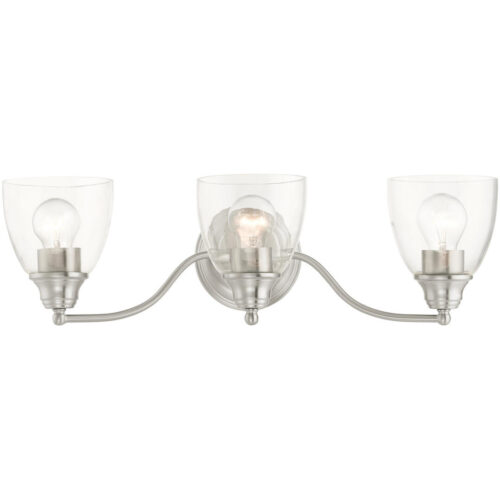 15133-91 3 Light Brushed Nickel Vanity Sconce-Lighting LumensWall Sconces