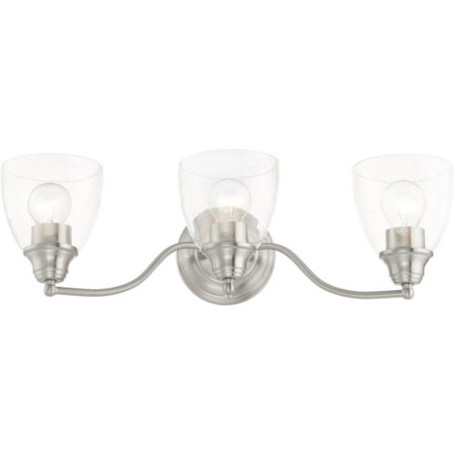 15133-91 3 Light Brushed Nickel Vanity Sconce-Lighting LumensWall Sconces