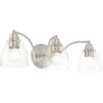 15133-91 3 Light Brushed Nickel Vanity Sconce-Lighting LumensWall Sconces