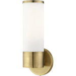 16561-01 1 Light Antique Brass ADA Single Sconce-Lighting LumensWall Sconces